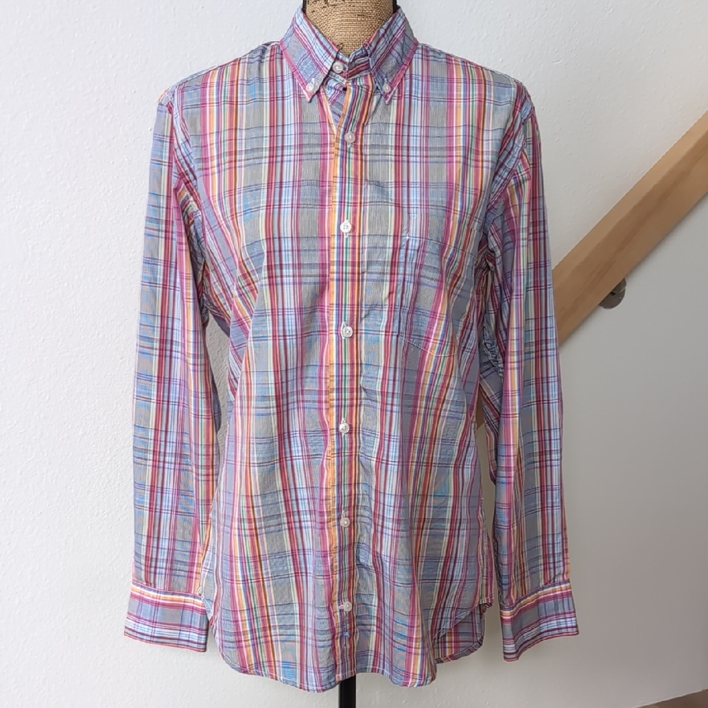 EUC Tailorbyrd Plaid Button-Up Shirt